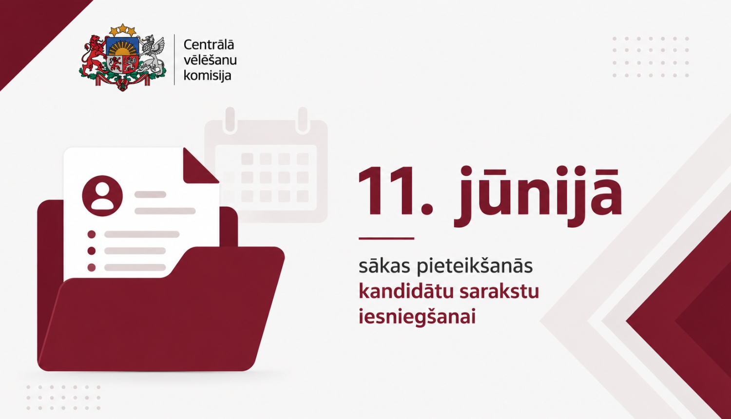 Kandidātu sarakstu iesniegšana