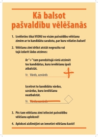 Kā balsot pašvaldības vēlēšanās