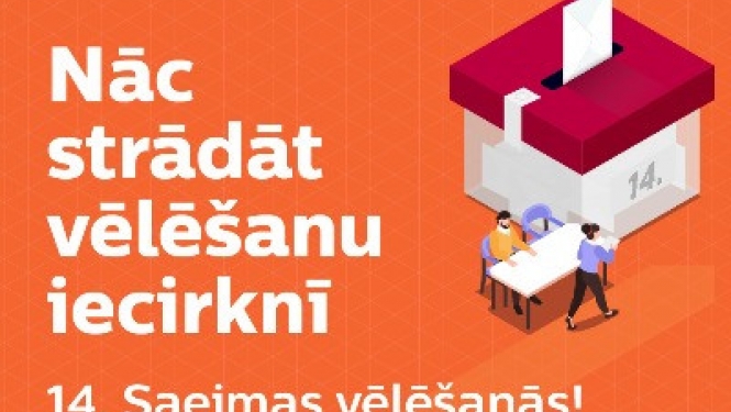 Iespējams pieteikties darbam 14. Saeimas vēlēšanu iecirkņos