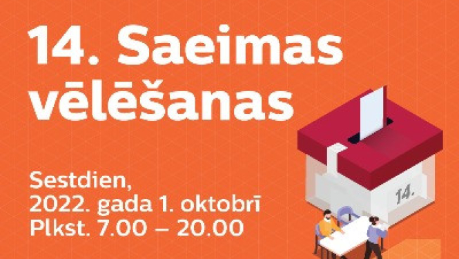 1. oktobrī notiek 14. Saeimas vēlēšanas