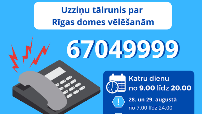 20. jūlijā darbu sāks CVK uzziņu tālrunis par Rīgas domes vēlēšanām
