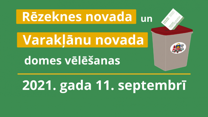 CVK izsludina 11. septembra Varakļānu novada domes un Rēzeknes novada domes vēlēšanas