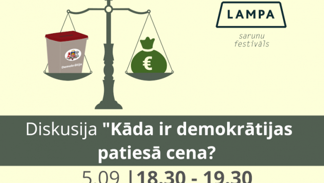Centrālā vēlēšanu komisija sarunu festivālā LAMPA aicina uz diskusiju “Kāda ir demokrātijas patiesā cena?”