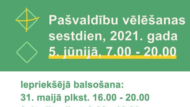 Pirmdien sākas iepriekšējā balsošana pašvaldību vēlēšanās