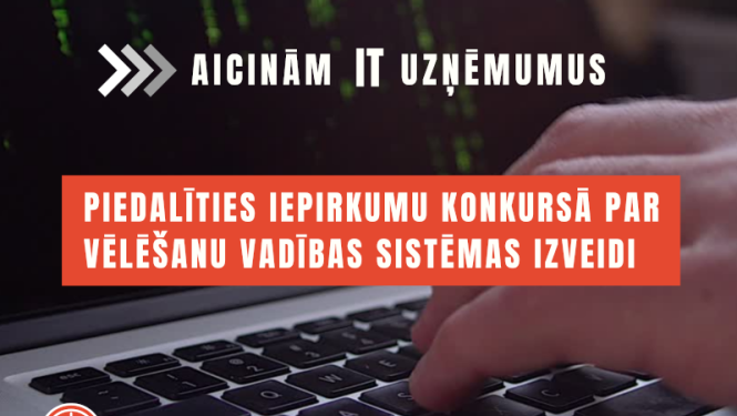 IT uzņēmumi aicināti piedalīties iepirkumu konkursā par vēlēšanu vadības sistēmas izveidi