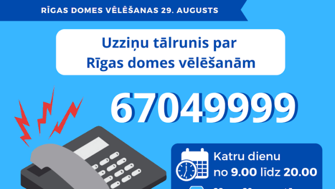 20. jūlijā darbu sāks CVK uzziņu tālrunis par Rīgas domes vēlēšanām