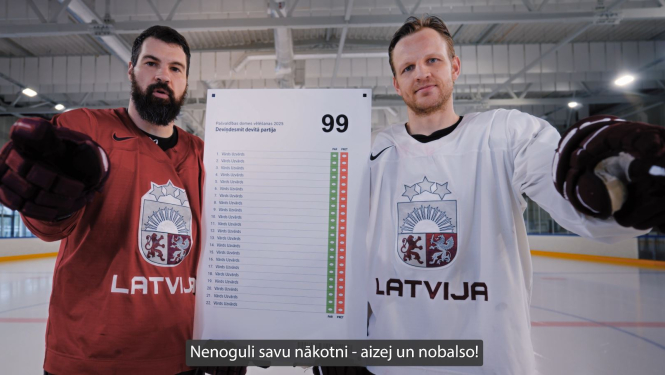 Hokejisti un vēlēšanu biļetens