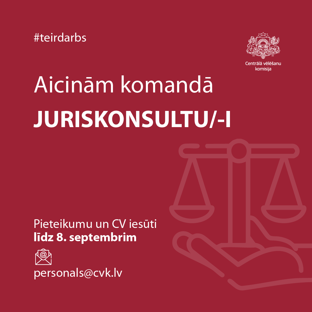 Aicinam juristkonsultu