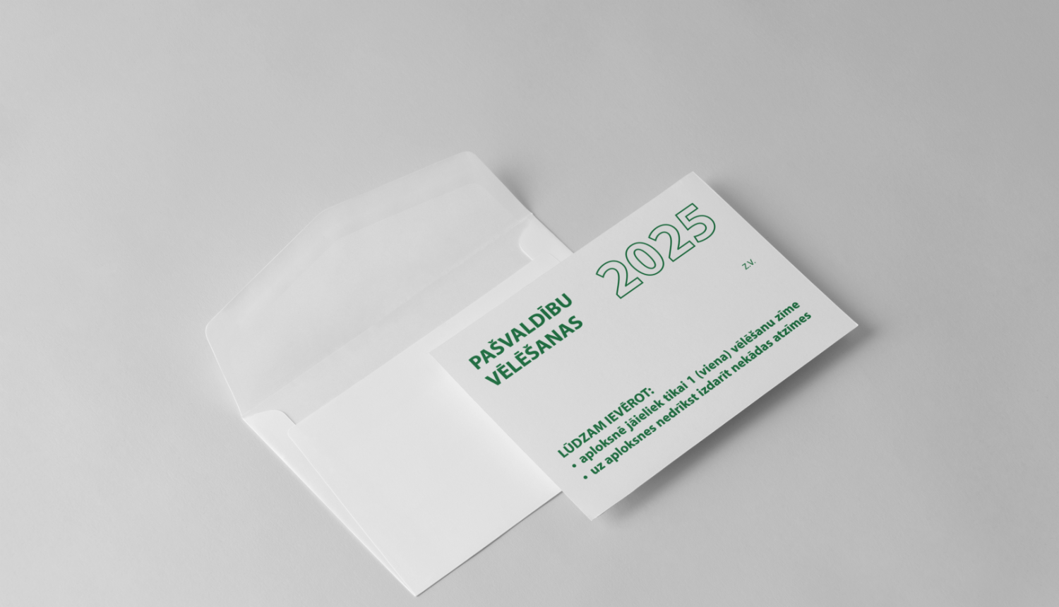 Pašvaldību vēlēšanu aploksne