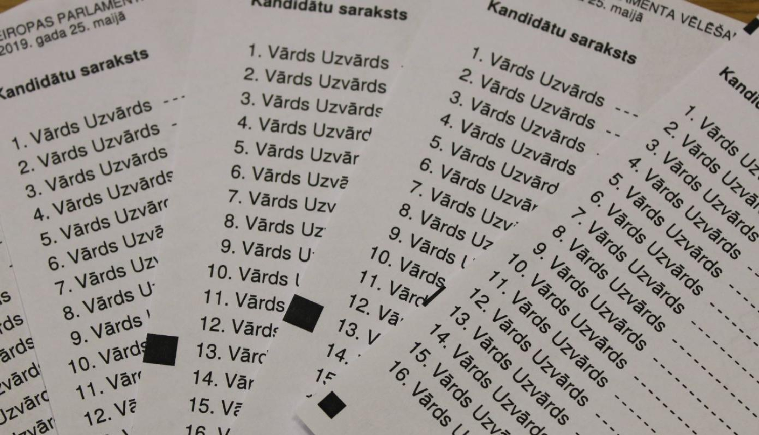 Vēl trīs partijas un partiju apvienības iesniedz kandidātu sarakstus Eiropas Parlamenta vēlēšanām