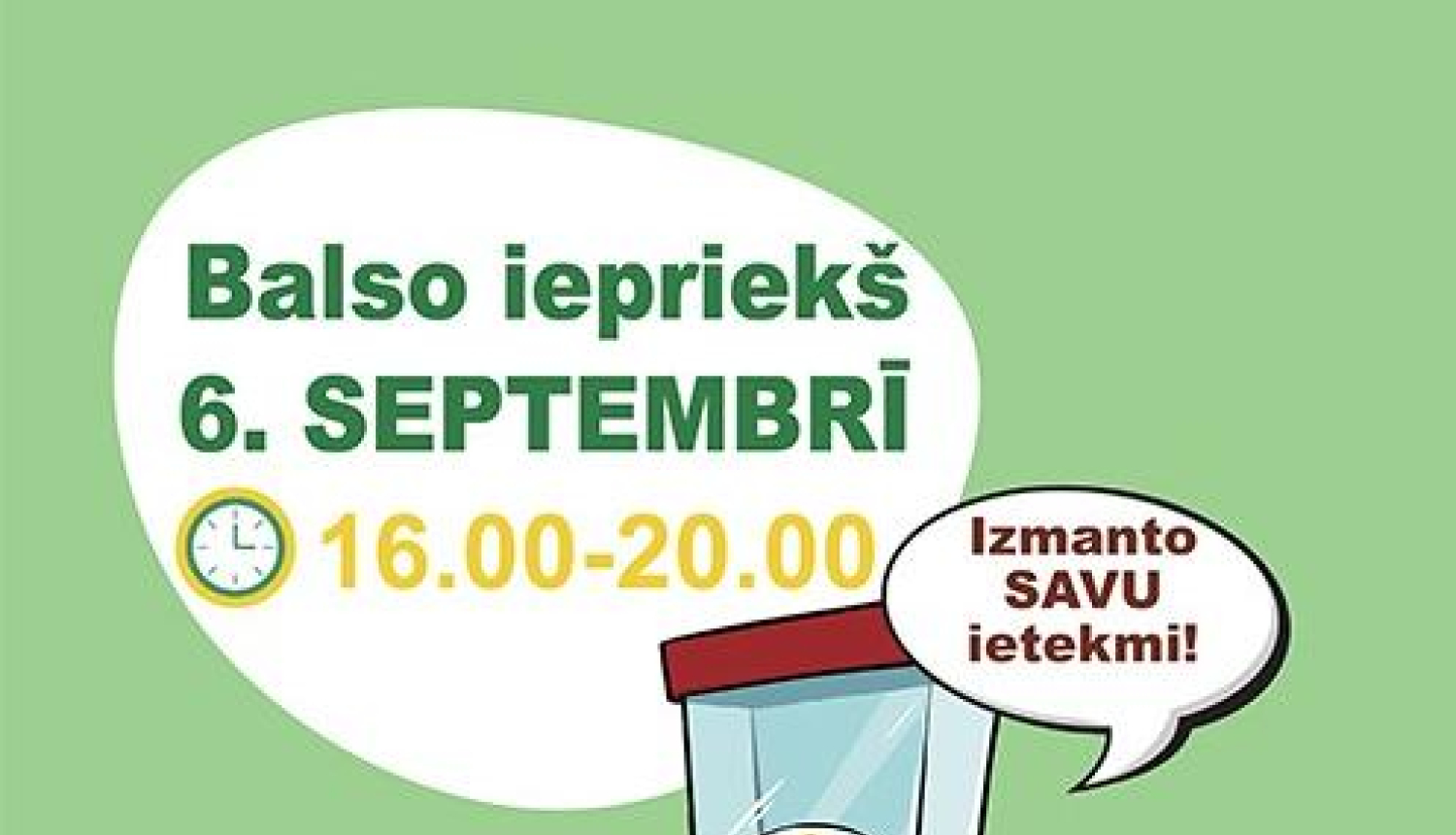 Pirmdien sākas iepriekšējā balsošana 11. septembra Varakļānu novada domes un Rēzeknes novada domes vēlēšanās