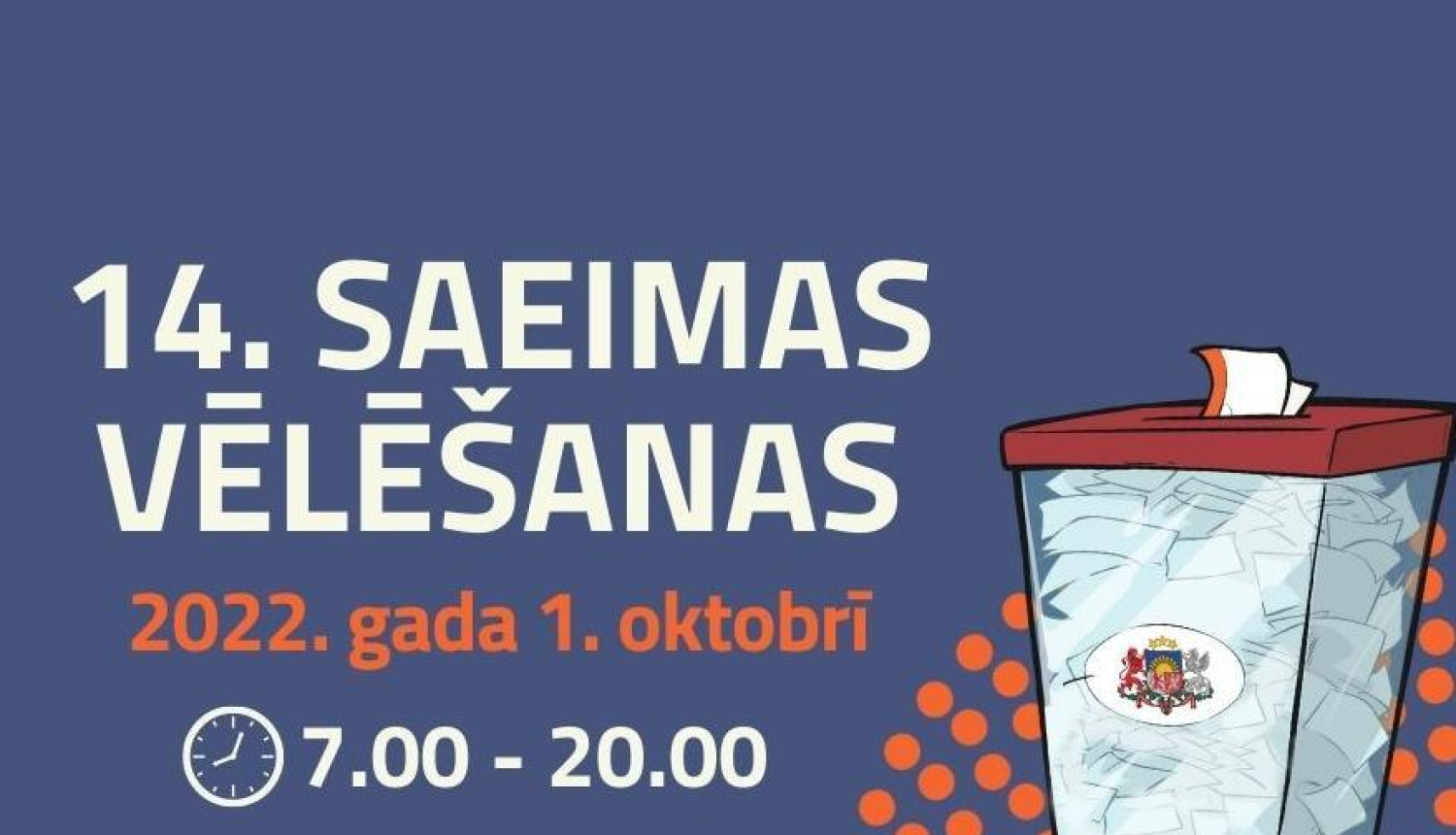 1. oktobrī – gads līdz 14. Saeimas vēlēšanām