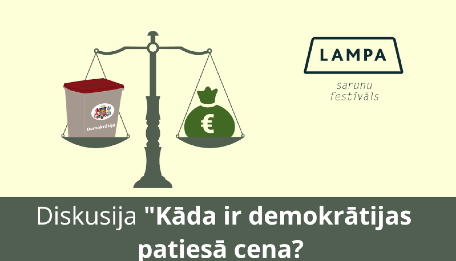 Centrālā vēlēšanu komisija sarunu festivālā LAMPA aicina uz diskusiju “Kāda ir demokrātijas patiesā cena?”